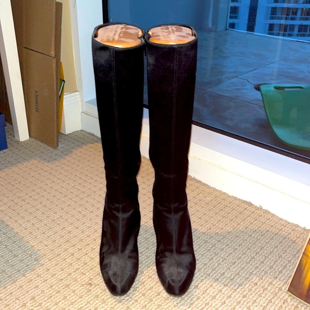 Black High Heel Boots Designer Richard Tyler
